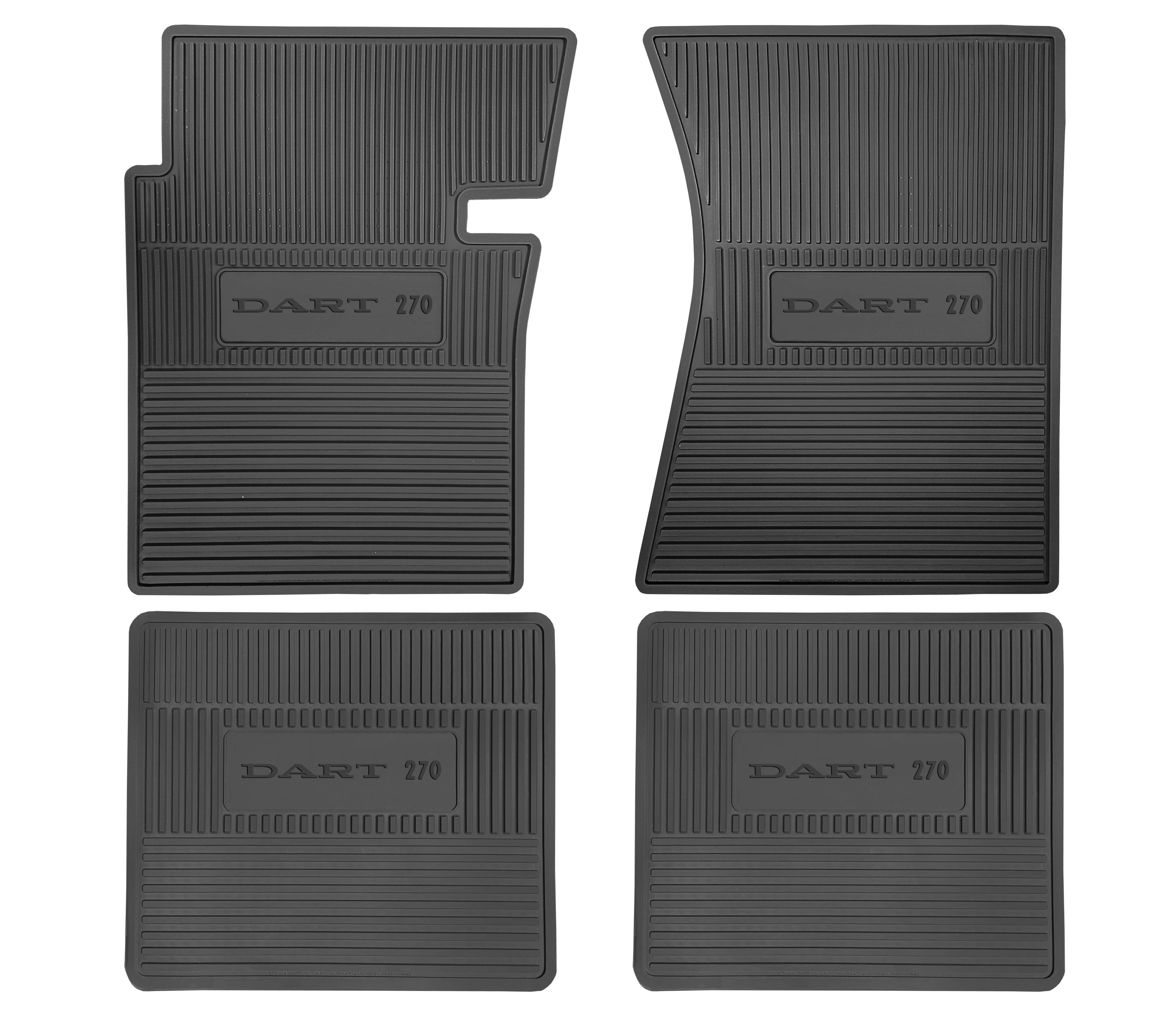 1965 Dodge Dart 21970 A-Body Next Generation Custom Vintage Rubber Floor Mats Package