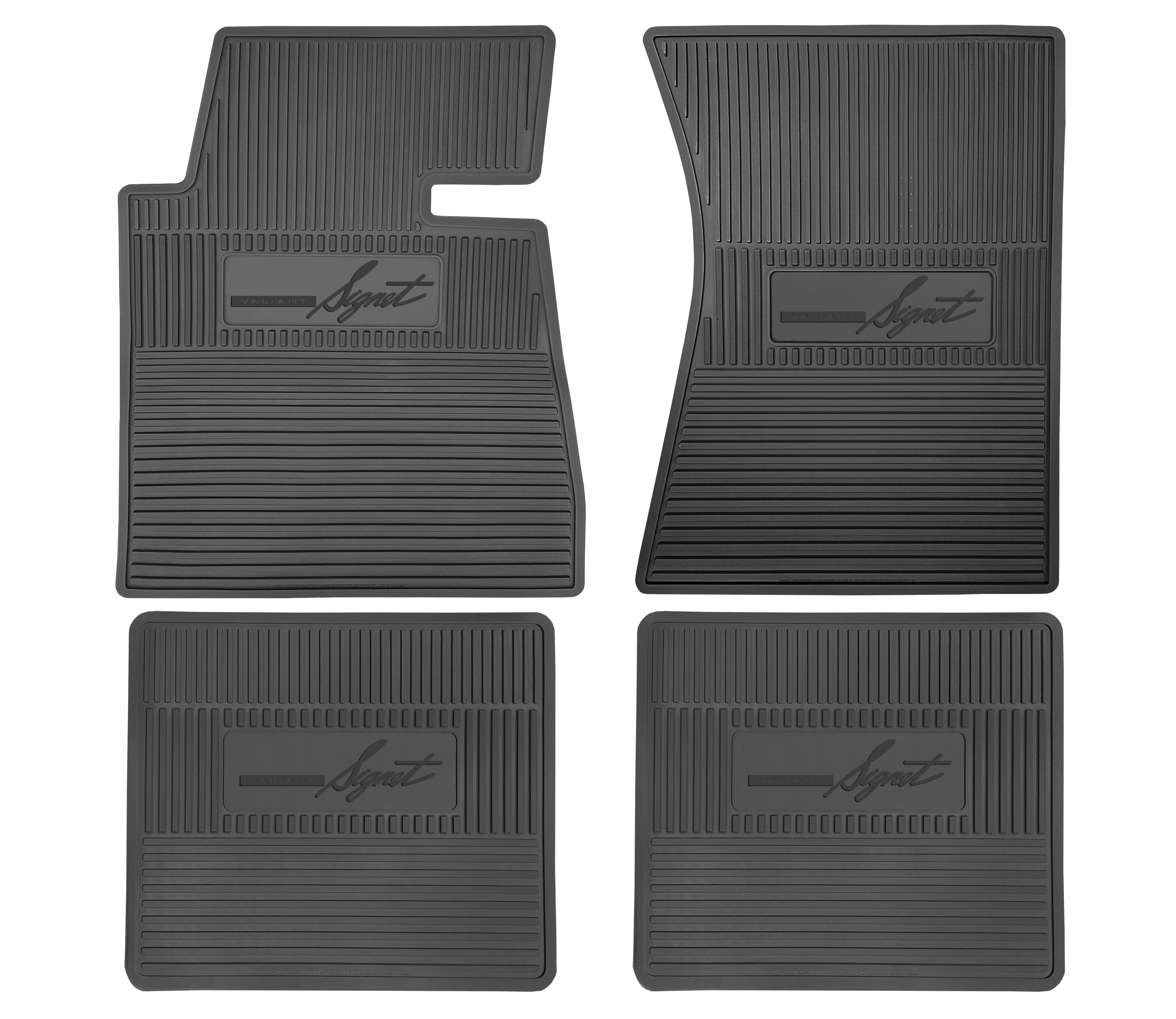 1966 Plymouth Valiant Signet A-Body Next Generation Custom Vintage Rubber Floor Mats Package