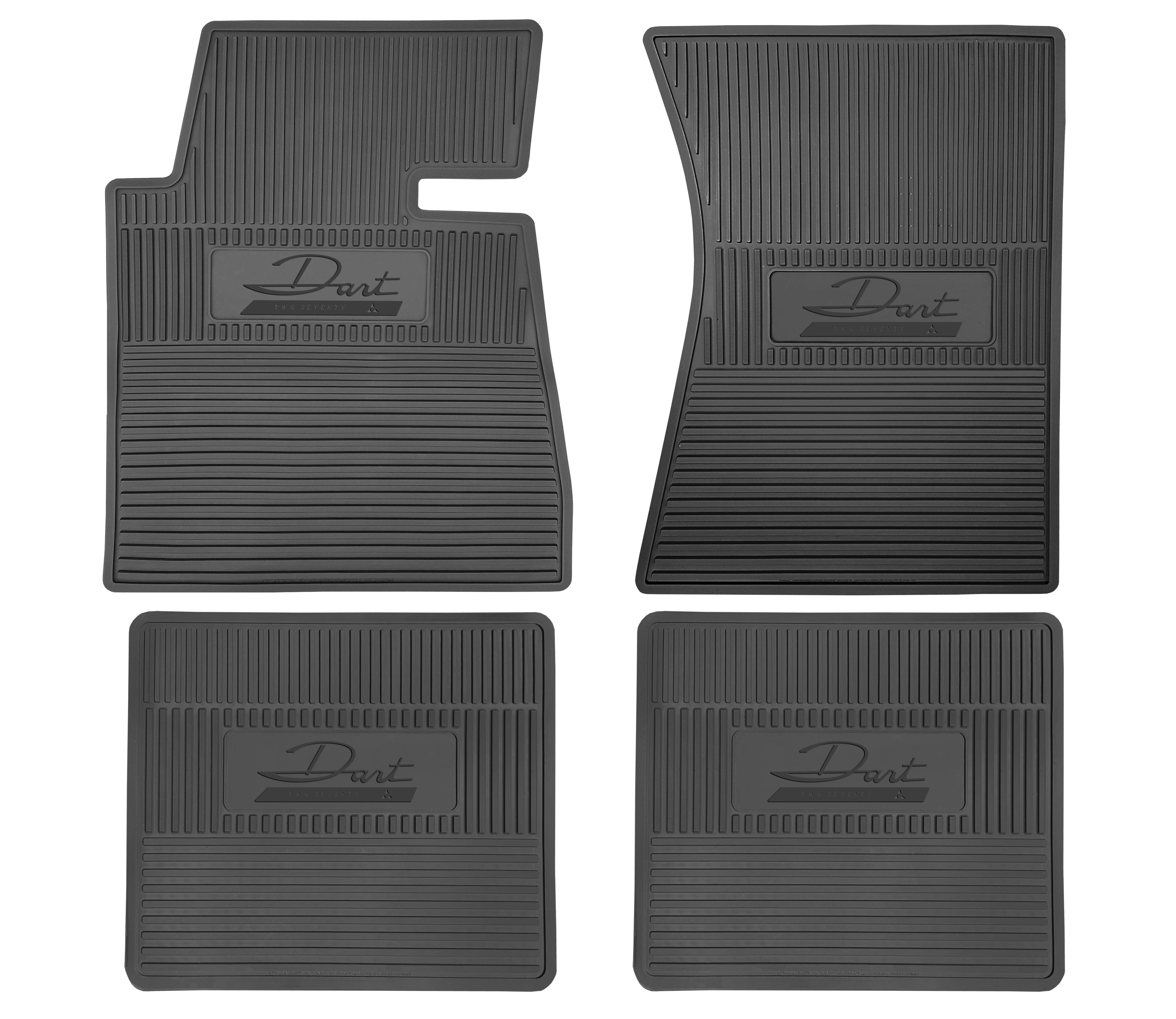 1963 Dodge Dart 21970 A-Body Next Generation Custom Vintage Rubber Floor Mats Package