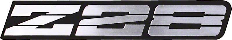 1991-92 Camaro Z28 Silver Metallic Rocker Panel Emblem 