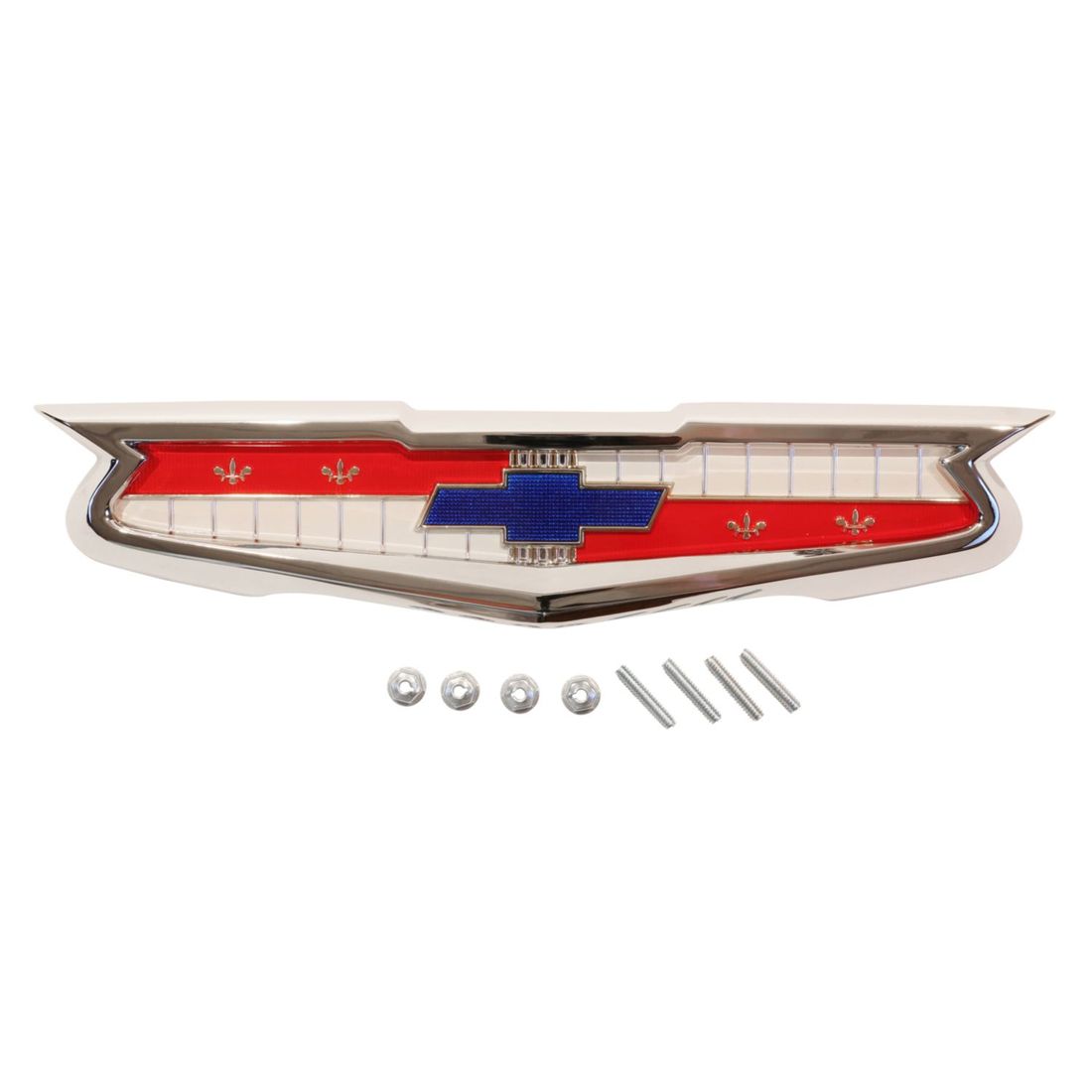 1955 Full-Size Chevrolet Trunk Emblem Assembly, Sold as Each