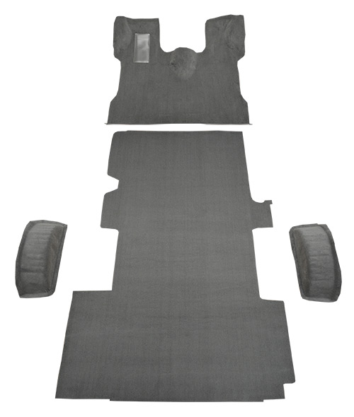 1992-1996 Ford E-350 Econoline Ext Fits Gas or Diesel Complete Cutpile Carpet Flooring 801 Black