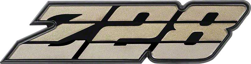 1980-81 Camaro Gold "Z28" Grill Emblem 