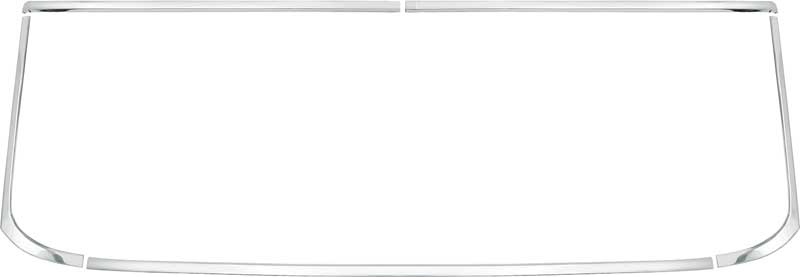 1966-67 Chevy II / Nova Rear Window Moldings Hardtop 