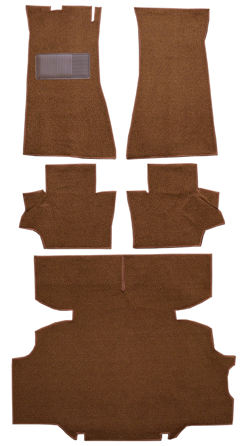 1970-1973 Nissan 240Z 5 piece set Loop Carpet Flooring 01 Black