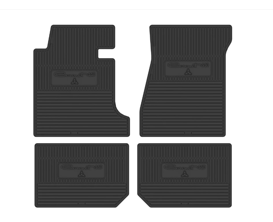 1966 Dodge Coronet 440 Next Generation Custom Vintage Rubber Floor Mats Package