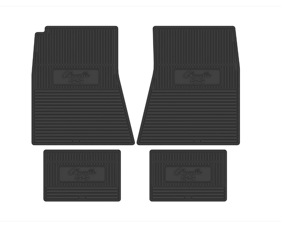 1968-1969 Chevrolet Chevelle Next Generation Custom Vintage Rubber Floor Mats Package