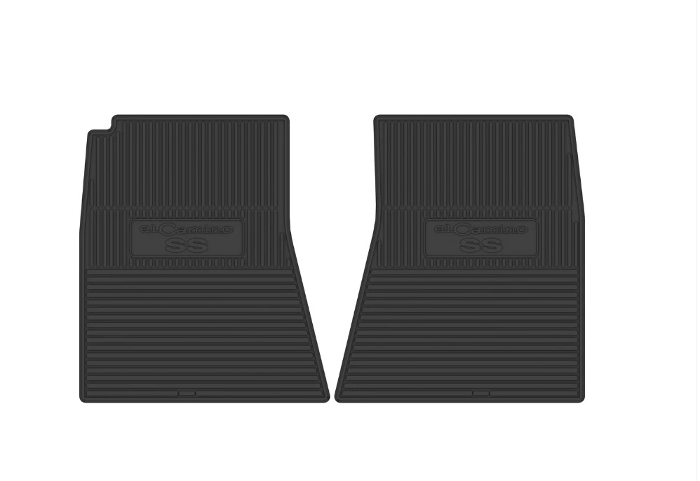 1968-1969 Chevrolet El Camino Next Generation Custom Vintage Rubber Floor Mats Package