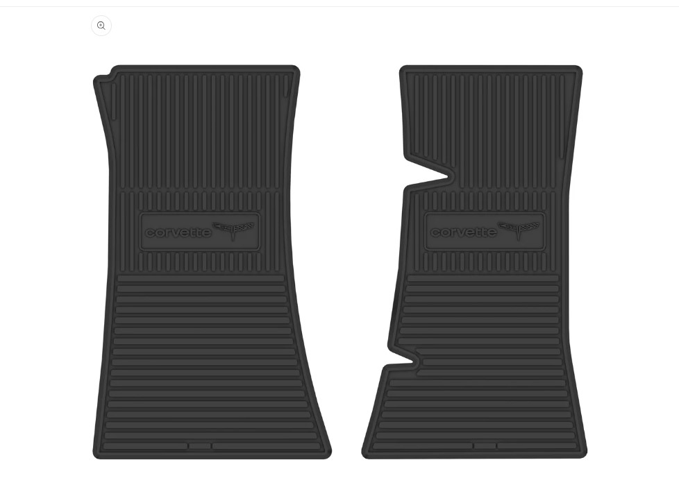 1968-1982 Corvette C3 Next Generation Custom Vintage Rubber Floor Mats Package