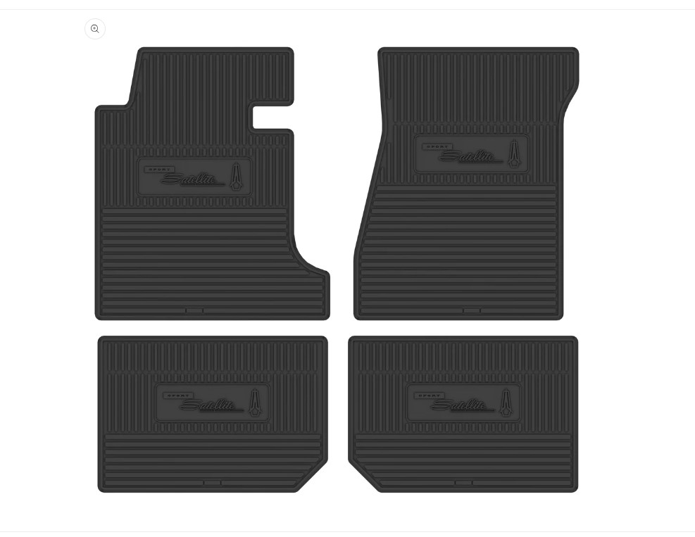 1968 Sport Plymouth Satellite Next Generation Custom Vintage Rubber Floor Mats Package