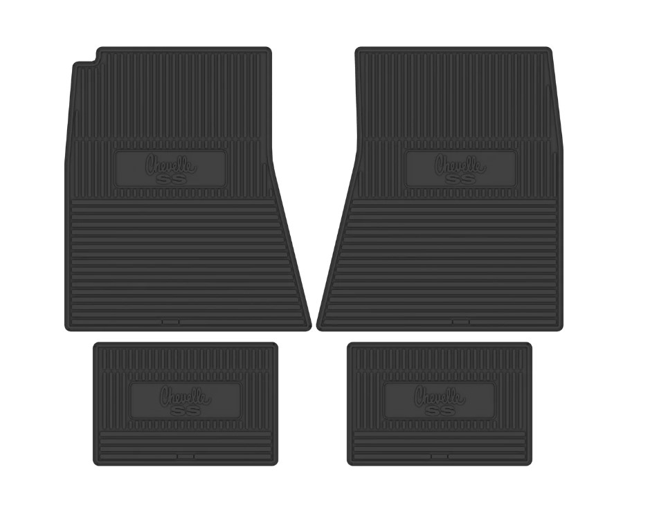 1970-1972 Chevrolet Chevelle Next Generation Custom Vintage Rubber Floor Mats Package