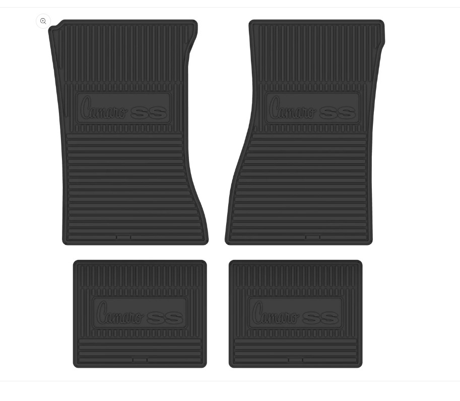 1970-1974 Chevrolet Camaro Next Generation Custom Vintage Rubber Floor Mats Package