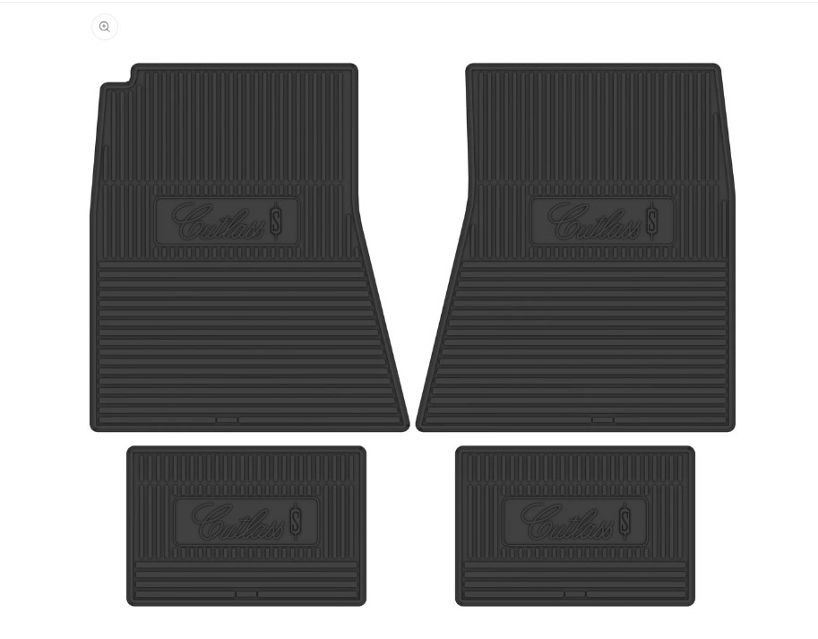 1971-1972 Olds Cutlass S Next Generation Custom Vintage Rubber Floor Mats Package