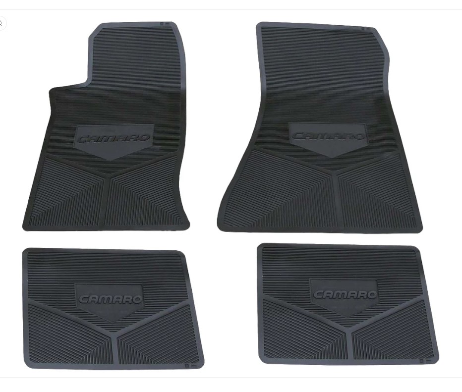 1985-1992 Chevrolet Camaro Next Generation Custom Vintage Rubber Floor Mats Package