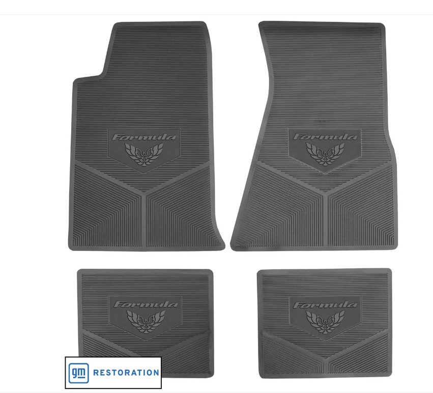 1998-2002 Pontiac Firebird Next Generation Custom Vintage Rubber Floor Mats Package