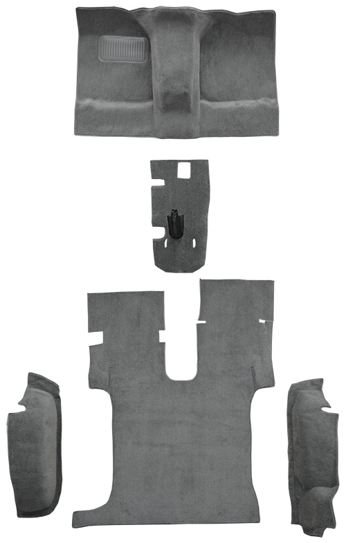 1986-1995 Suzuki Samurai with Roll Bar Cutout Complete Cutpile Carpet Flooring 801 Black