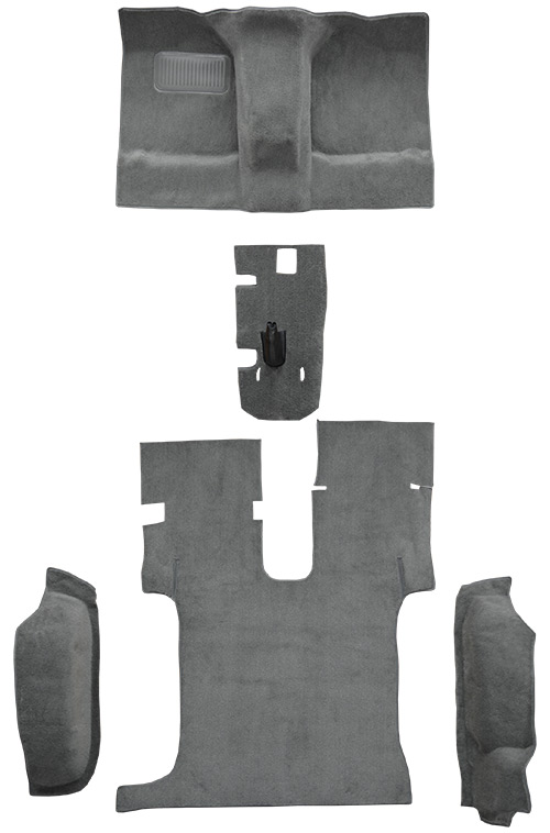 1986-1995 Suzuki Samurai w/o Roll Bar Cutout Complete Cutpile Carpet Flooring 801 Black