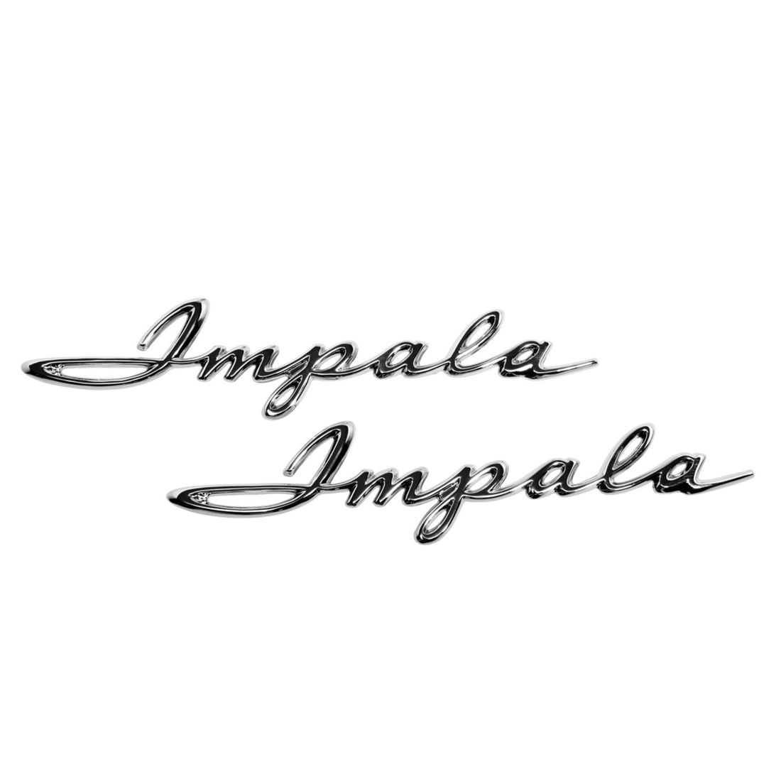 1961 Impala Rear Quarter Script, “Impala”, Sold as a Pair