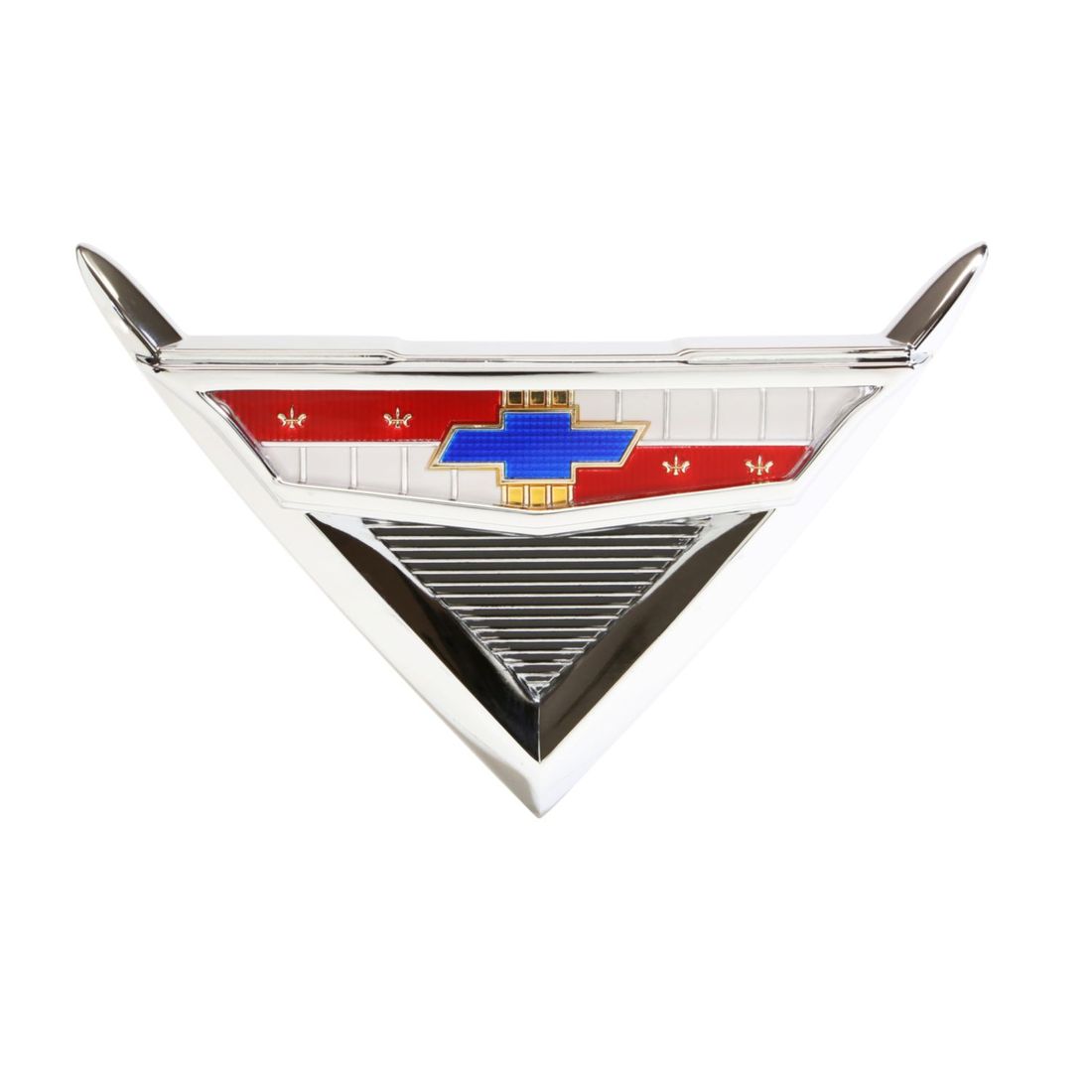 1961 Full-Size Chevrolet Trunk Emblem Assembly, 283 V-8, Sold as Each