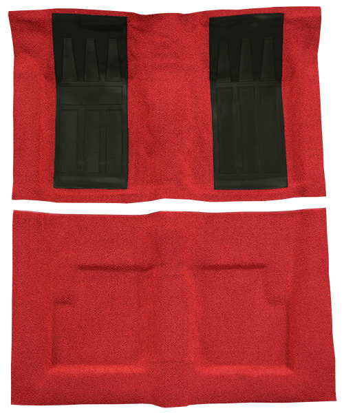 1969-1971 Ford Torino GT 2DR Convertible Auto with 2 Black Inserts Loop Carpet Flooring 13 Maroon