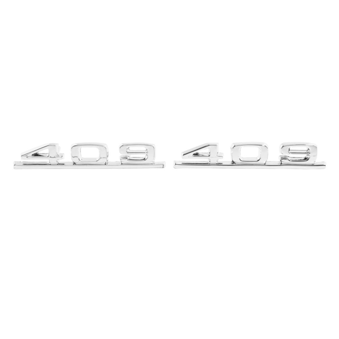 1962-1963 Full-Size Chevrolet Front Fender Emblem, “409”, Sold as a Pair