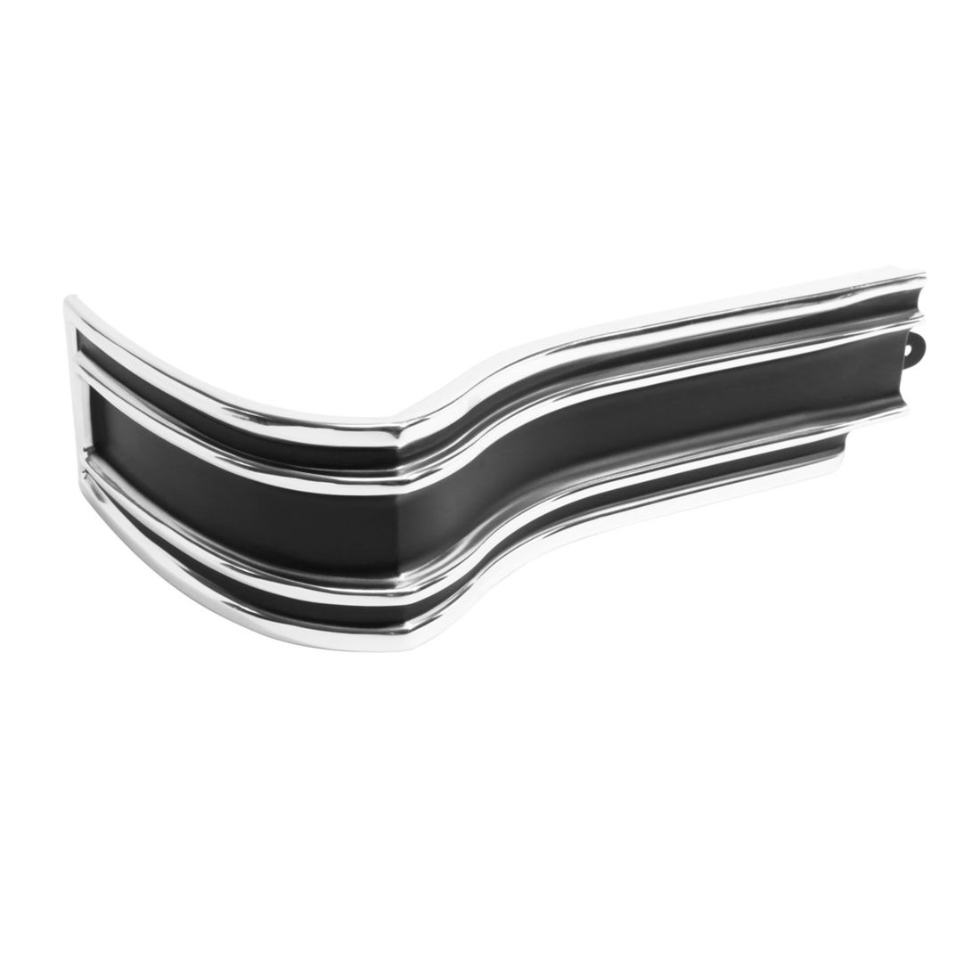 1965 Impala SS Caprice Black Rear Corner Molding, Passenger Side, Sold as Each