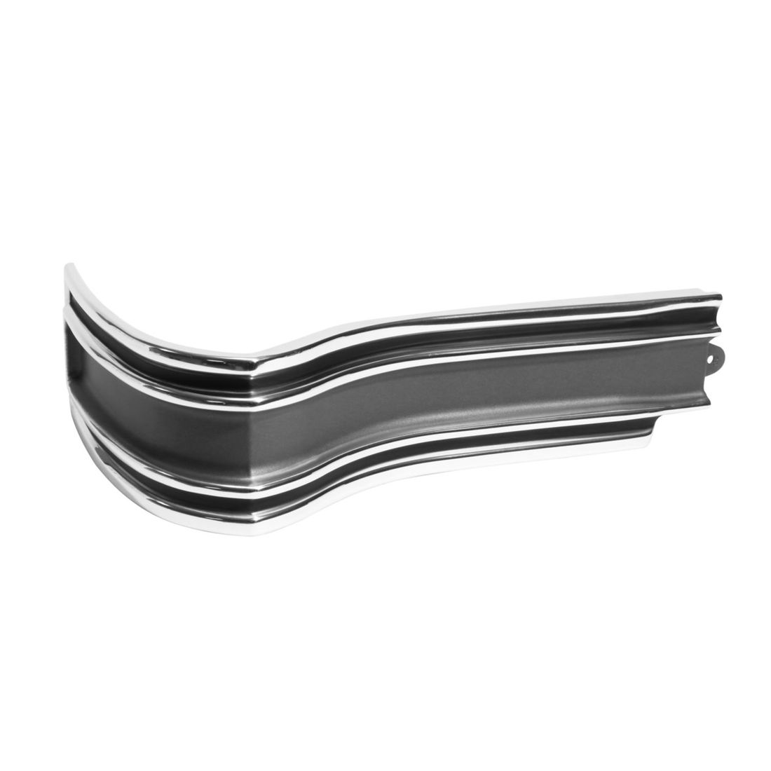 1965 Impala SS /Caprice Black and Grey Rear Corner Molding, Passenger Side, Each