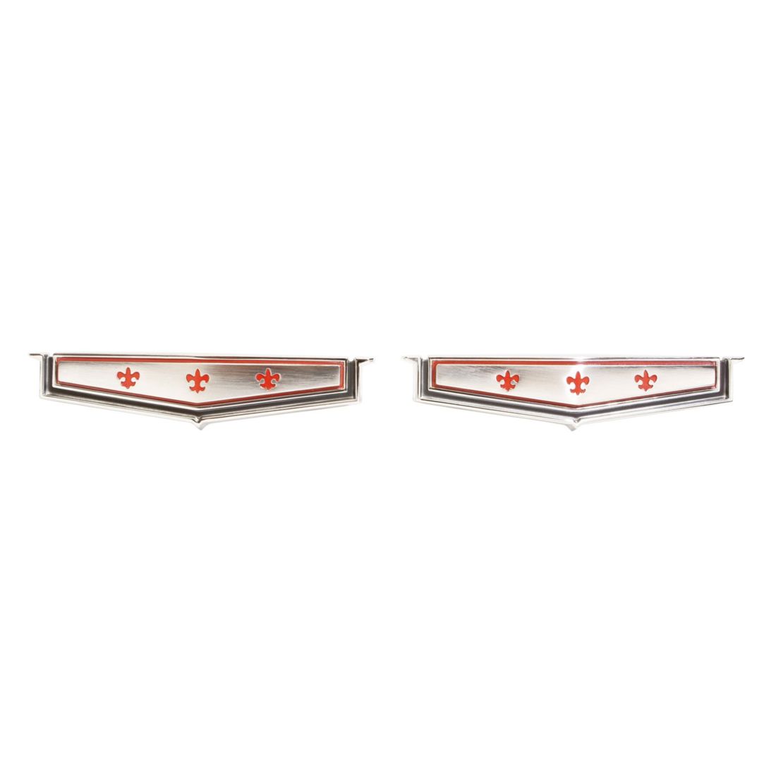 1965-1966 Caprice Rear Roof Panel Emblem, Sold as a Pair