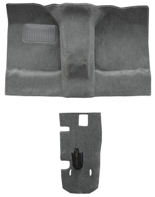 1986-1995 Suzuki Samurai Pass Area with Console Cover Cutpile Carpet Flooring 801 Black