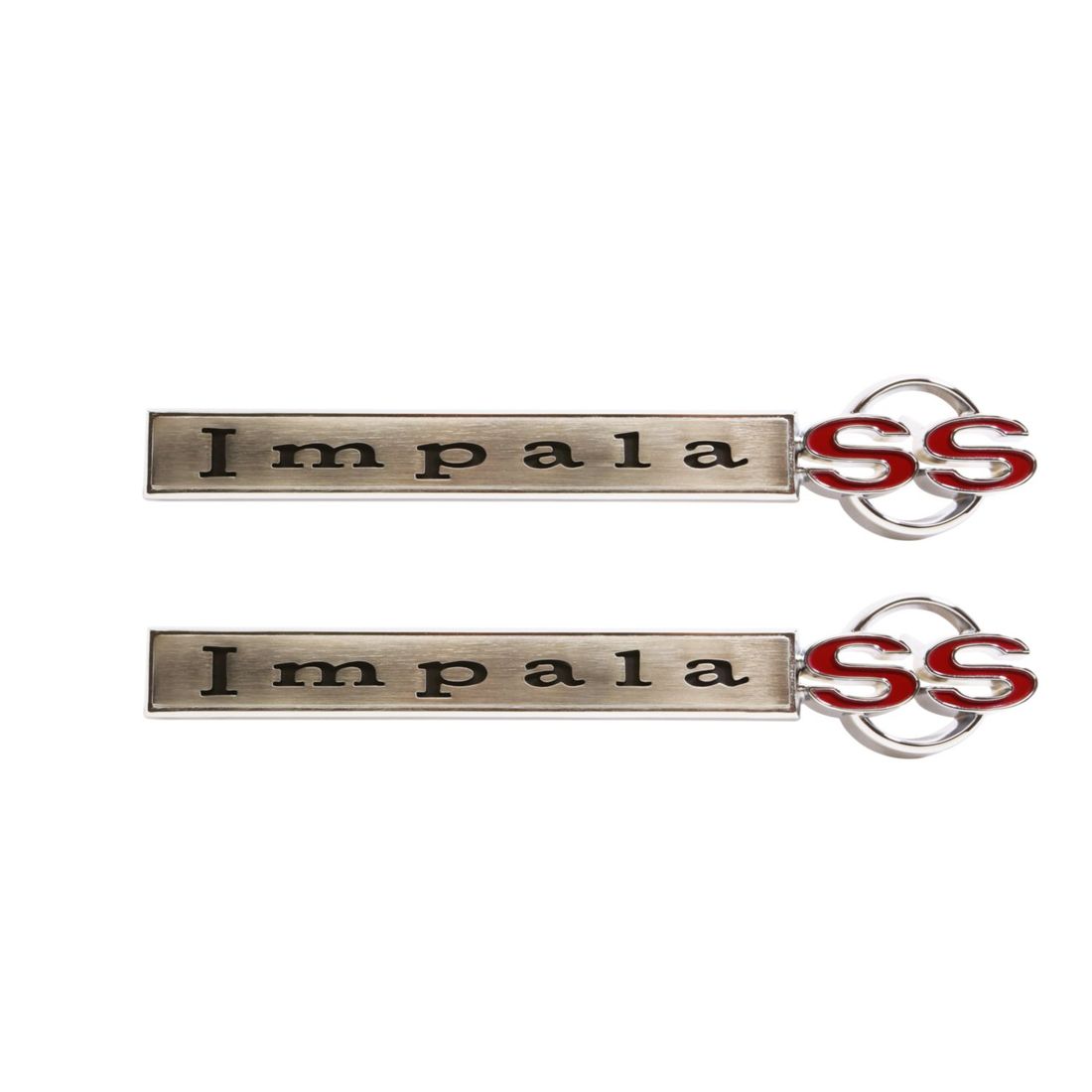 1967 Impala Front Fender Emblem, “Impala SS”, Sold as a Pair