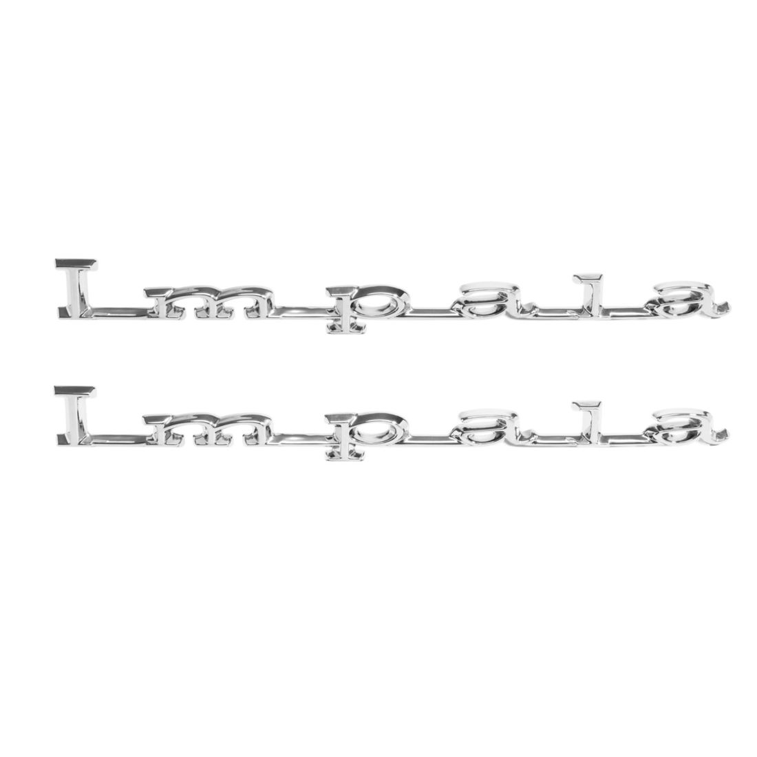 1967 Impala Rear Quarter Script, “Impala”, Sold as a Pair