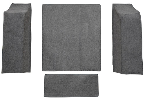 1959-1973 Jeep CJ5 Cargo Area Loop Carpet Flooring 01 Black