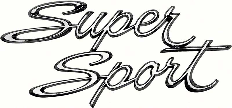 1966-67 Chevy II / Nova "Super Sport" Quarter Panel Emblem 