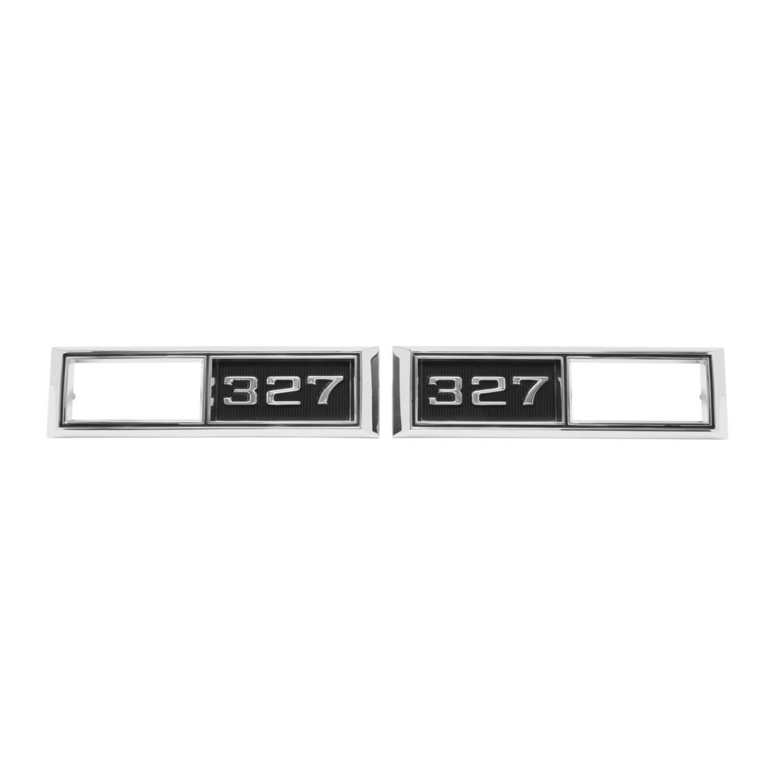 1968 Full-Size Chevrolet, Chevelle, Nova, and El Camino Front Marker Light Bezel, “327” Pair