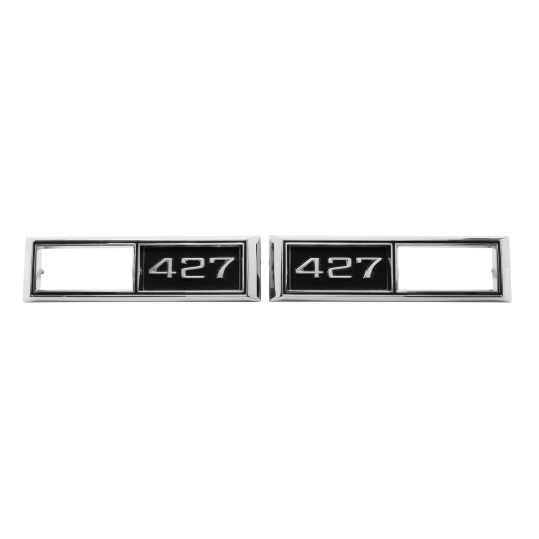 1968 Full-Size Chevrolet, Chevelle, Nova, and El Camino Front Marker Light Bezel, “427” Pair