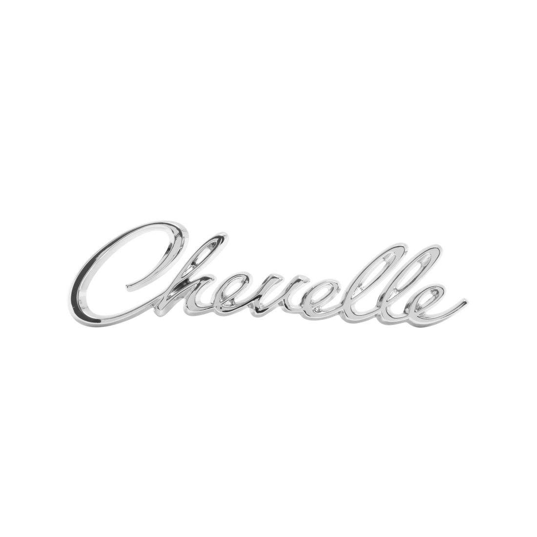 1968-1969 Chevelle Front Header Panel Emblem, “Chevelle”, Sold as Each