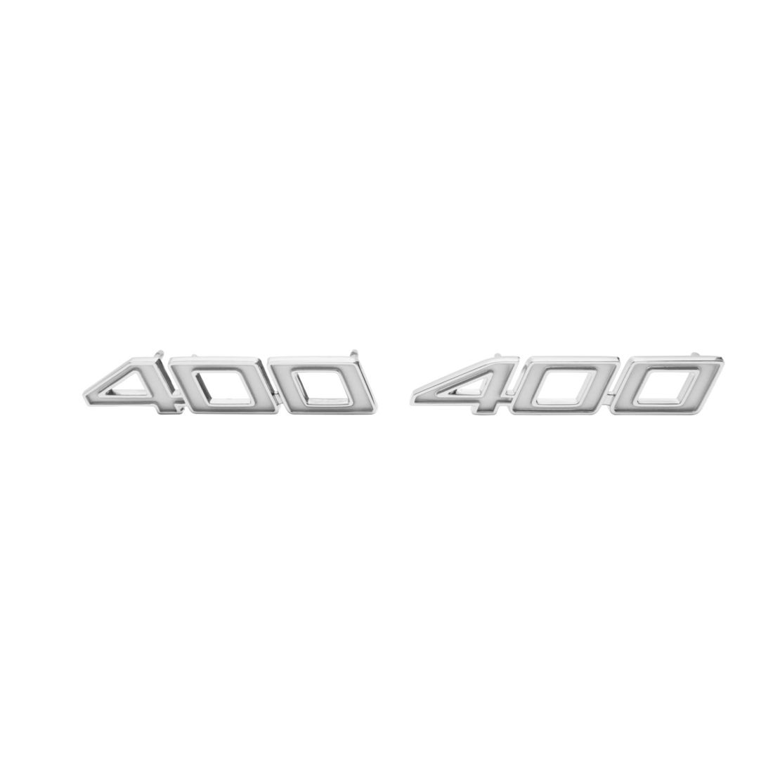 1970-1972 Full-Size Chevrolet Front Fender Emblem, “400”, Sold as a Pair