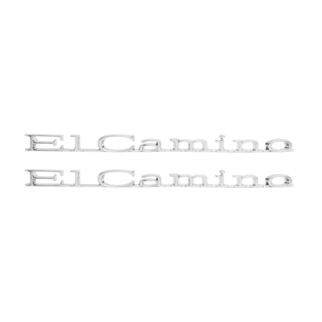 1967 El Camino Rear Quarter Emblem, “El Camino”, Sold as a Pair