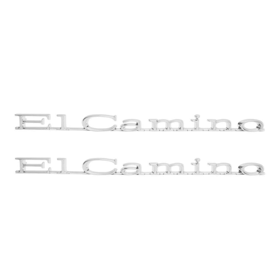 1971-1975 El Camino Front Fender Emblem, “El Camino”, Sold as a Pair