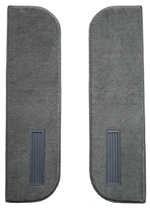 1977-1986 Chevrolet K30 Reg Cab Inserts on Cardboard w/Vents Door Panel 2pc Cutpile Carpet Flooring 801 Black