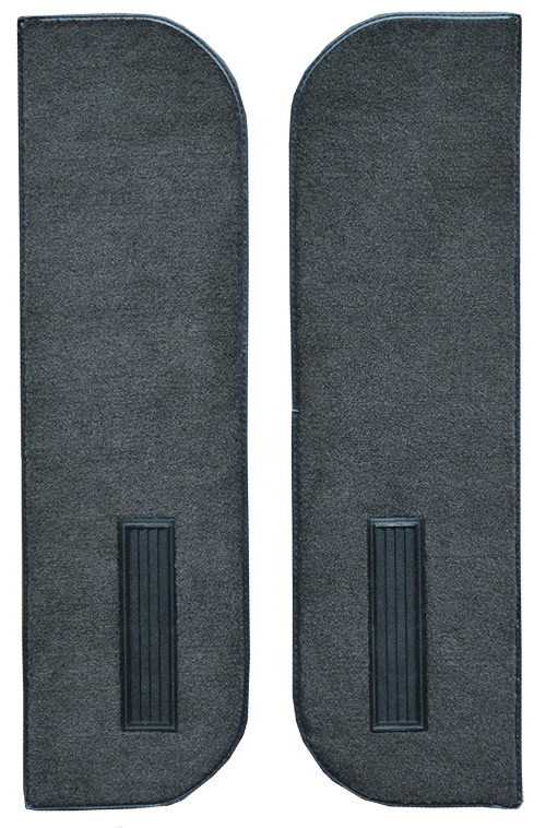 1973 GMC Jimmy Door Panel Inserts on Cardboard w/Vents 2pc Loop Carpet Flooring 01 Black