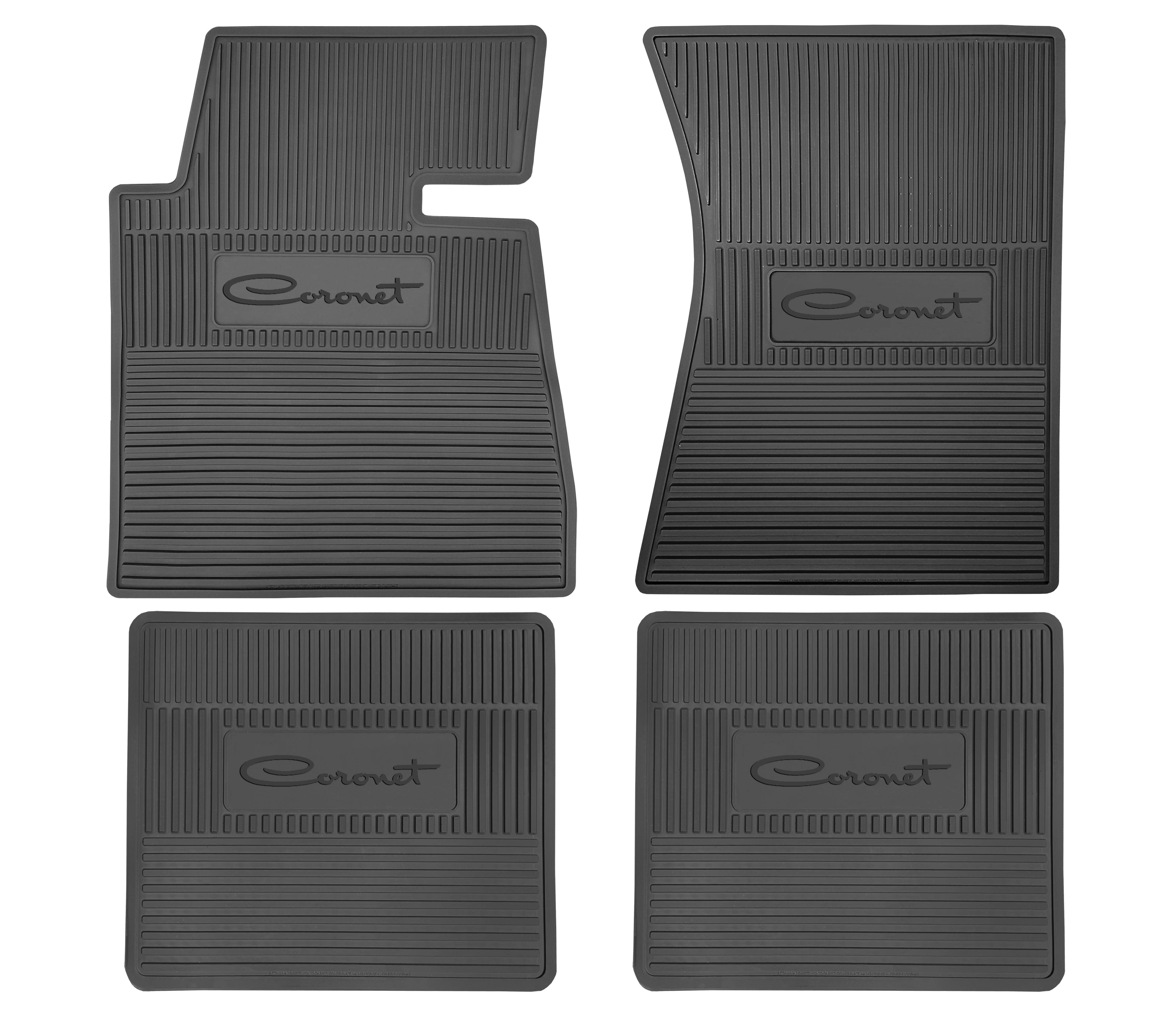 1965 Dodge Coronet B-Body Next Generation Custom Vintage Rubber Floor Mats Package