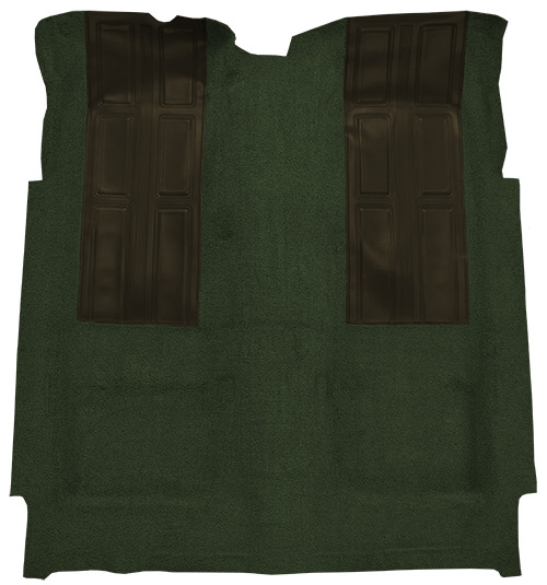 1972-1973 Ford Torino GT with 2 Dark Green Inserts 2DR Auto Loop Carpet Flooring 01 Black