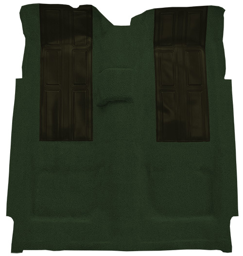 1972-1973 Ford Torino GT with 2 Dark Green Inserts 2DR 4spd Loop Carpet Flooring 01 Black