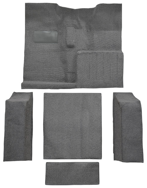 1974-1975 Jeep CJ5 Complete Cutpile Mass Carpet Flooring 801 Black