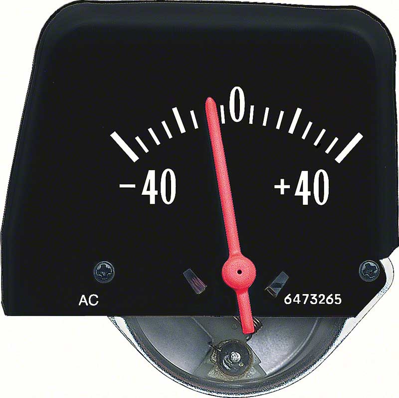 1968-74Black Console Amp Gauge 