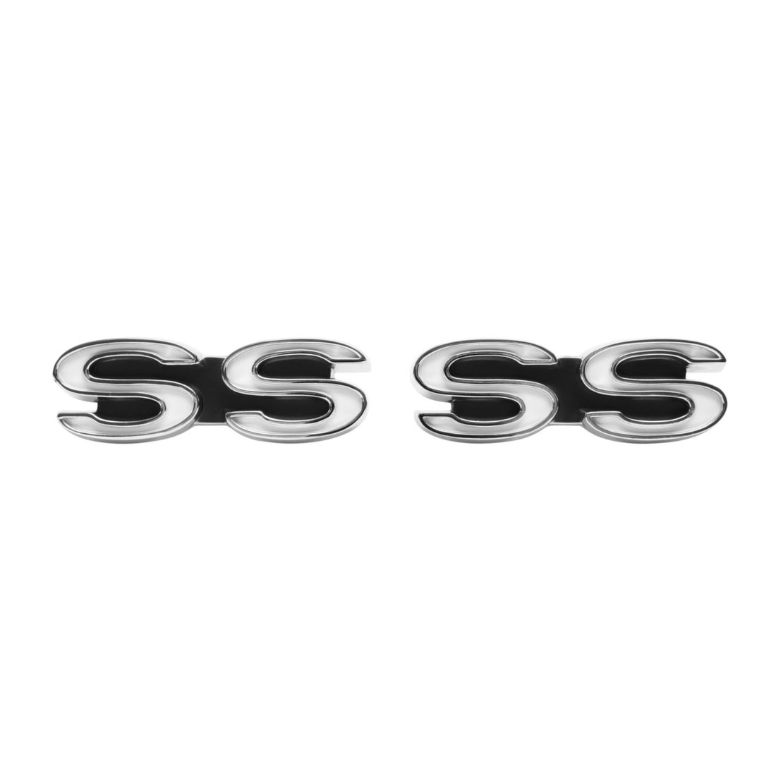 1968 Camaro Front Fender Emblem, “SS”, Sold as a Pair