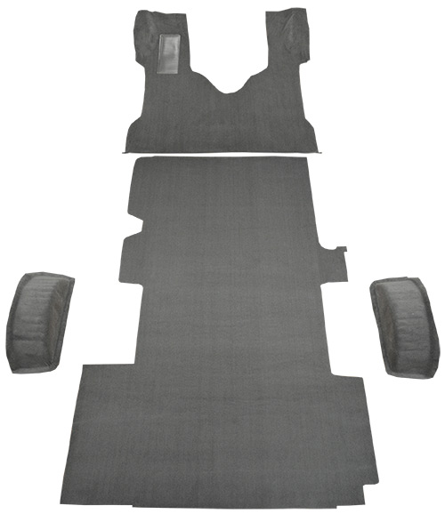 1999-2014 Ford E-350 Super Duty Ext Van Fits Gas or Diesel Complete Cutpile Carpet Flooring 801 Black