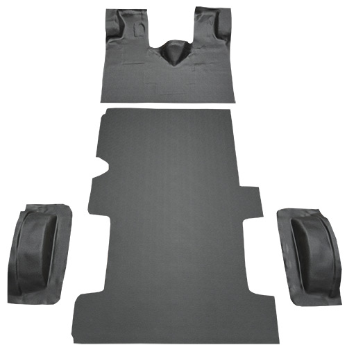 1992-1996 Ford E-350 Econoline Reg Fits Gas or Diesel Complete Vinyl Carpet Flooring #16 Black