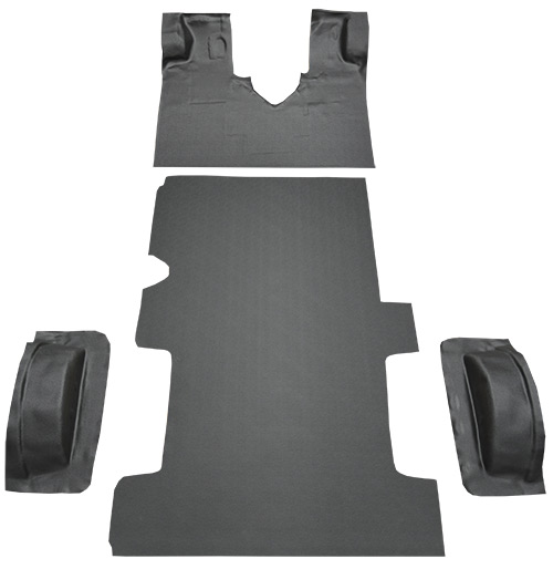 1999-2014 Ford E-350 Super Duty Reg Van Fits Gas or Diesel Complete Vinyl Carpet Flooring #16 Black